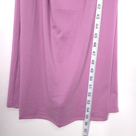 Anthropologie NEW Size M Turtleneck Ruched Midi Dress MAUVE Daily PRACTICE - Picture 8 of 15
